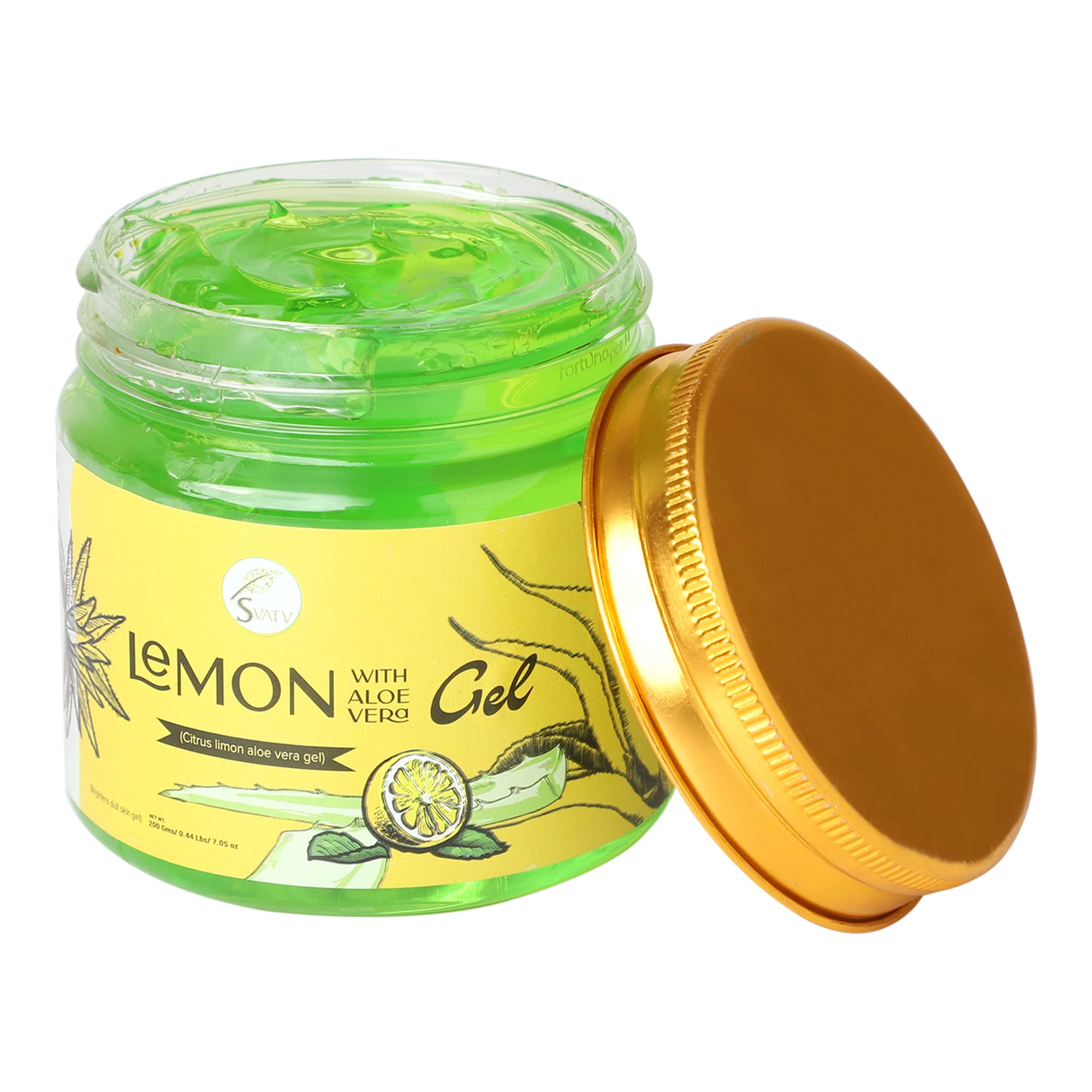 Amazon.com : SVATV Natural Aloe Vera Gel With Lemon Fragrance for